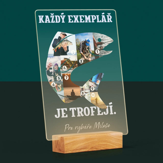 Tvar Z Fotek: Rybářský Exemplář - Tisk Na Akrylovém Skle