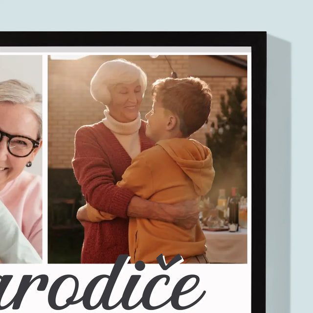 Fotokoláž: Drazí Prarodiče - Tisk V Rámečku