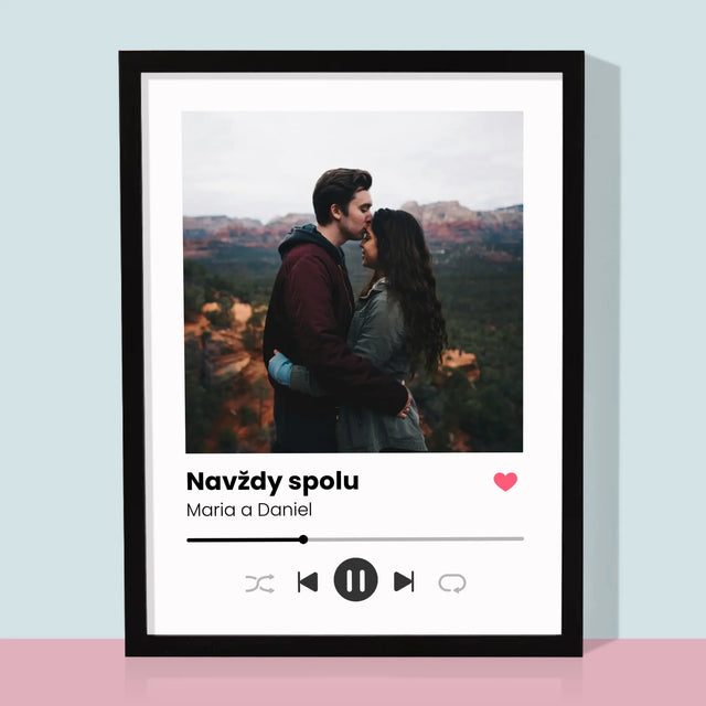 Fotka A Textem: Spotify S Vlastní Fotkou - Tisk V Rámečku