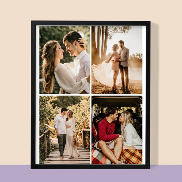 Fotokoláž: 4 Fotky - Tisk V Rámečku