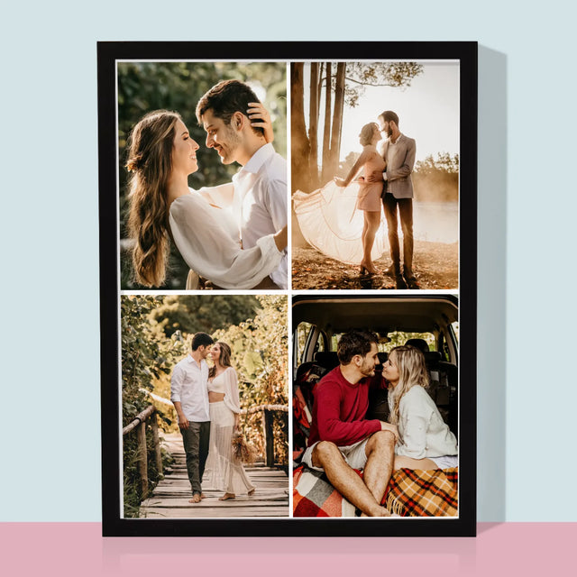 Fotokoláž: 4 Fotky - Tisk V Rámečku