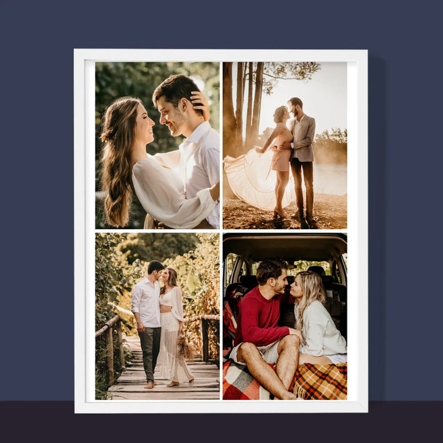 Fotokoláž: 4 Fotky - Tisk V Rámečku