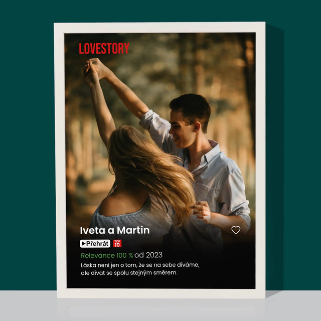 Fotka A Textem: Plakát Netflix - Tisk V Rámečku