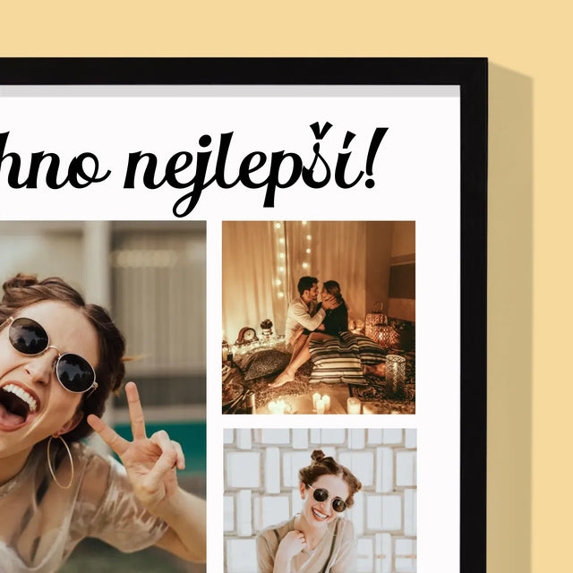 Fotokoláž: Narozeniny - Tisk V Rámečku