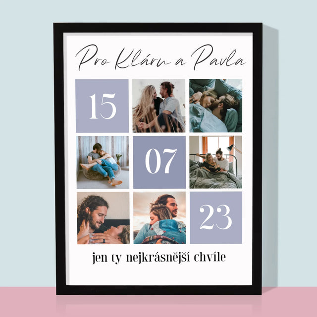 Fotokoláž: Nejlepší Chvíle - Tisk V Rámečku