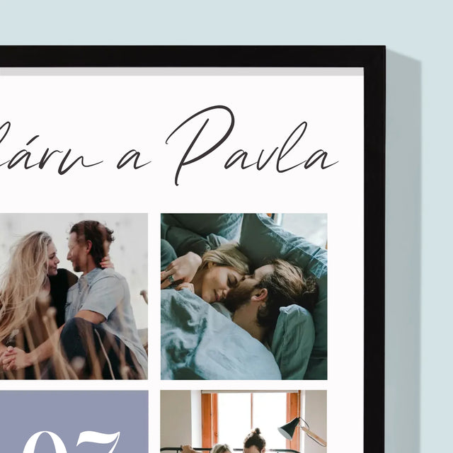 Fotokoláž: Nejlepší Chvíle - Tisk V Rámečku