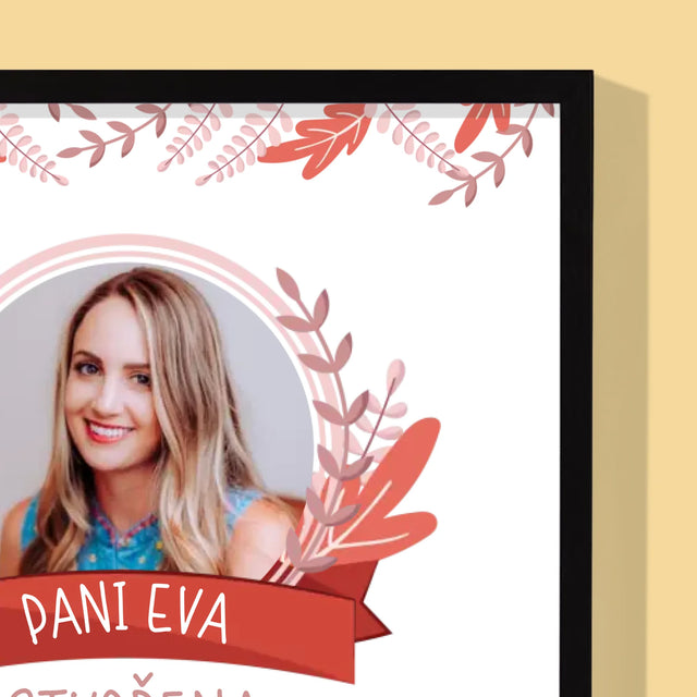 Fotka A Textem: Stvořena Pro Učení - Tisk V Rámečku