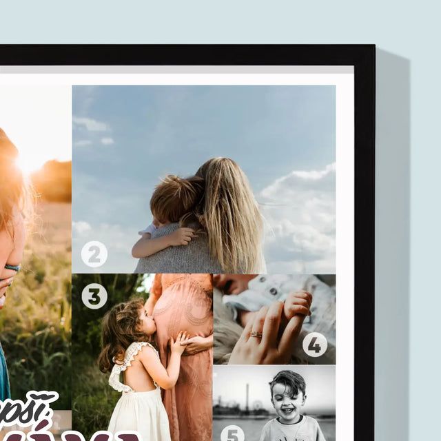 Fotokoláž: Nejlepší Máma Na Světě - Tisk V Rámečku