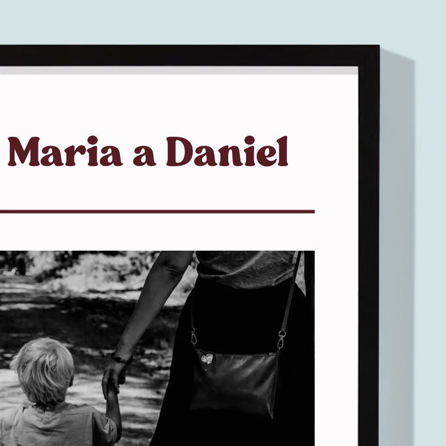 Fotka A Textem: Rodiče - Definice Jejich Lásky - Tisk V Rámečku