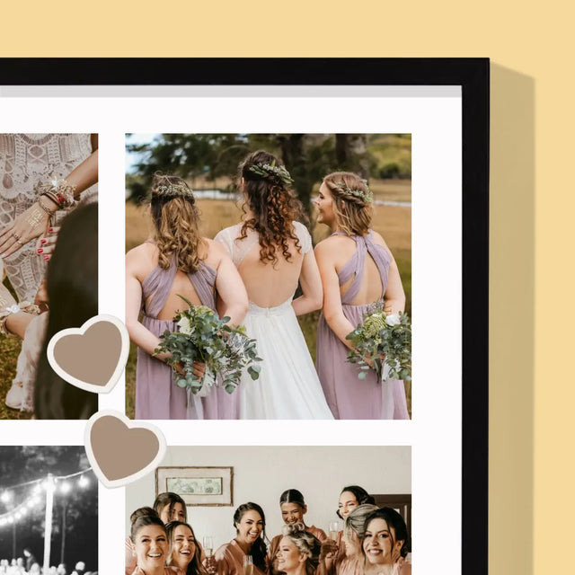 Fotokoláž: Děkovná Koláž Pro Svědka - Tisk V Rámečku