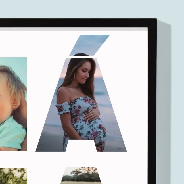 Slovo Z Fotek: Máma Z Fotek - Tisk V Rámečku