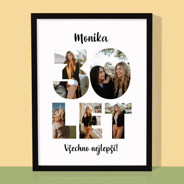 Slovo Z Fotek: 30 Let Z Tvých Fotek - Tisk V Rámečku