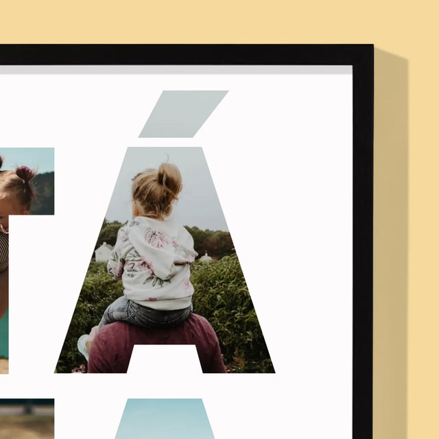 Slovo Z Fotek: Táta Z Tvých Fotek - Tisk V Rámečku