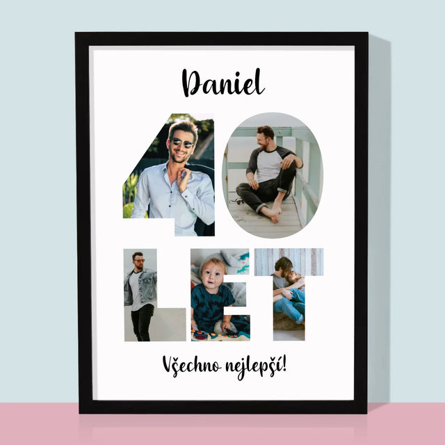 Slovo Z Fotek: 40 Let Z Tvých Fotek - Tisk V Rámečku