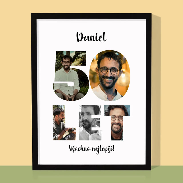 Slovo Z Fotek: 50 Let Z Tvých Fotek - Tisk V Rámečku