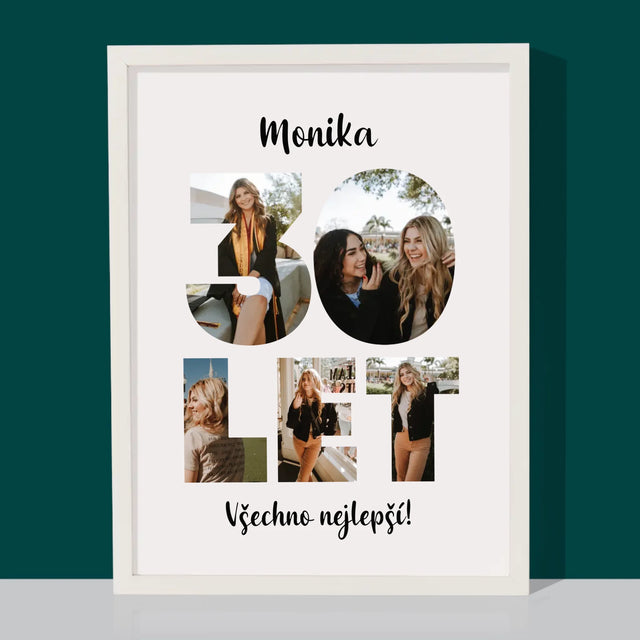 Slovo Z Fotek: 30 Let Z Tvých Fotek - Tisk V Rámečku