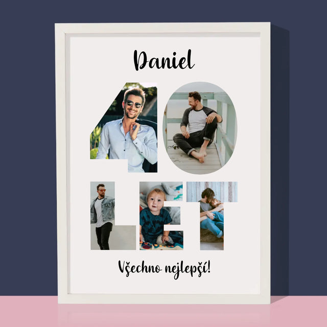 Slovo Z Fotek: 40 Let Z Tvých Fotek - Tisk V Rámečku