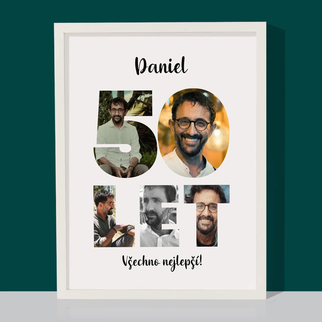 Slovo Z Fotek: 50 Let Z Tvých Fotek - Tisk V Rámečku