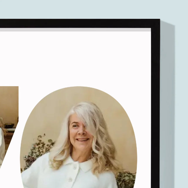 Slovo Z Fotek: 70. Narozeniny - Tisk V Rámečku