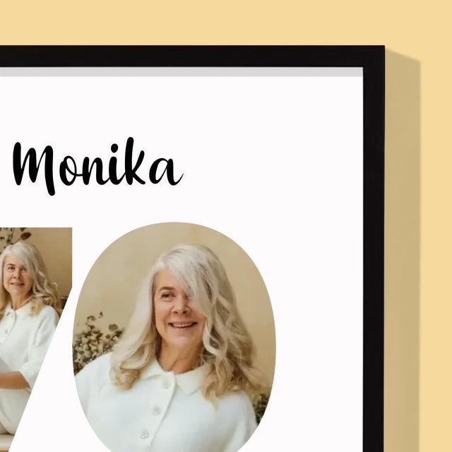 Slovo Z Fotek: 70 Let Z Tvých Fotek - Tisk V Rámečku