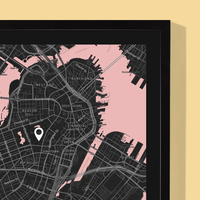 Mapa Města: Mapa Města: Stát - Tisk V Rámečku