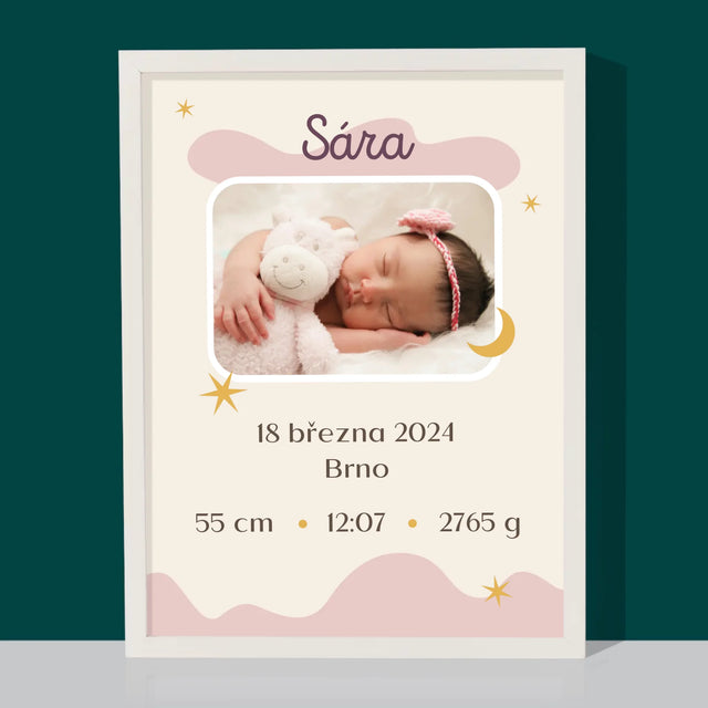 Údaje O Narození Ditěte: Rodný List - Tisk V Rámečku