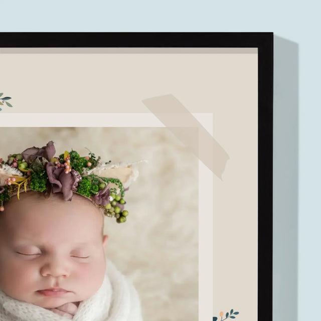 Údaje O Narození Ditěte: Údaje O Narození Květiny - Tisk V Rámečku