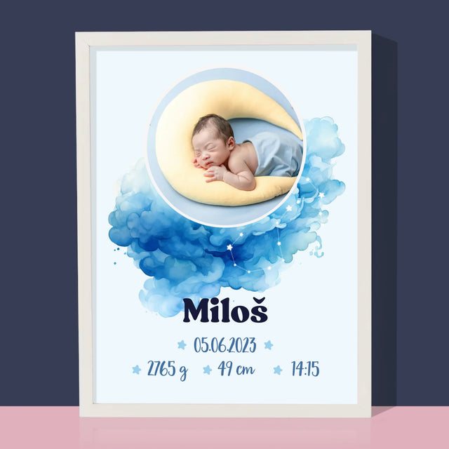 Údaje O Narození Ditěte: Znamení Zvěrokruhu Chlapec - Tisk V Rámečku