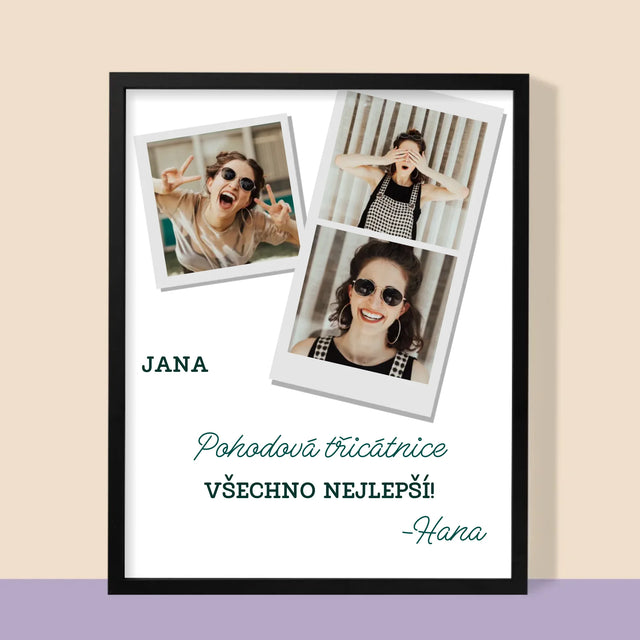 Fotokoláž: Pohodová Třicátnice - Tisk V Rámečku