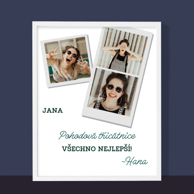 Fotokoláž: Pohodová Třicátnice - Tisk V Rámečku
