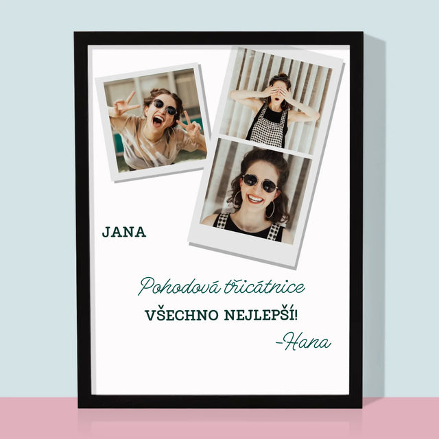Fotokoláž: Pohodová Třicátnice - Tisk V Rámečku