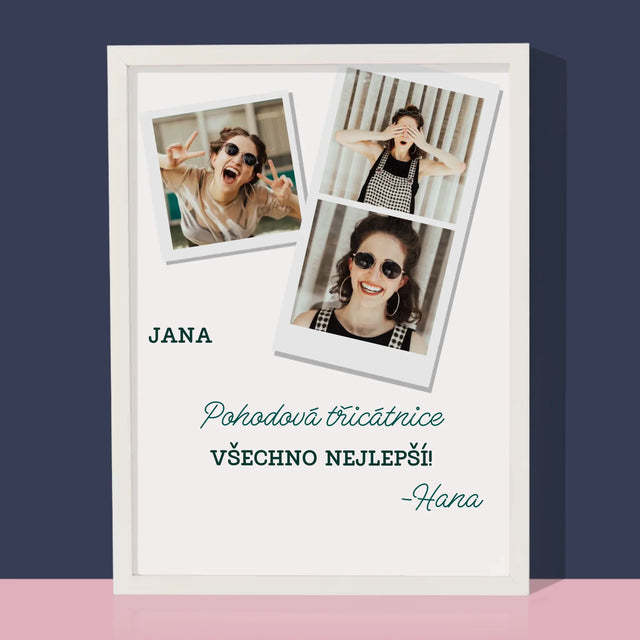 Fotokoláž: Pohodová Třicátnice - Tisk V Rámečku
