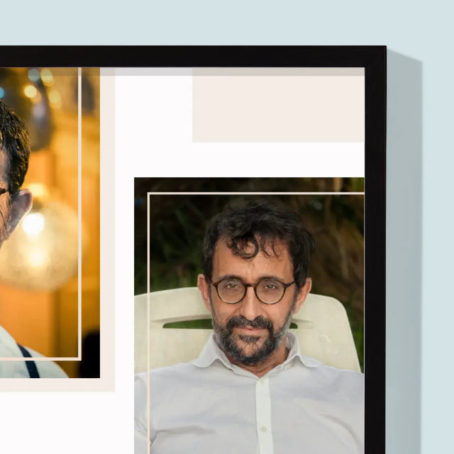 Fotokoláž: Život Začíná Po 50Tce - Tisk V Rámečku