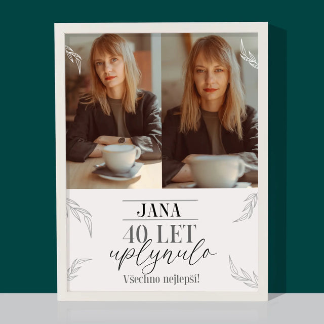 Fotokoláž: Uplynulo 40 Let - Tisk V Rámečku