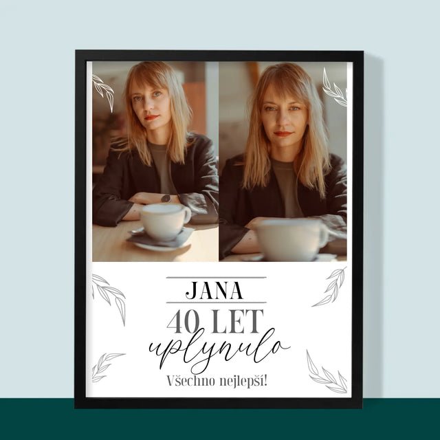 Fotokoláž: Uplynulo 40 Let - Tisk V Rámečku