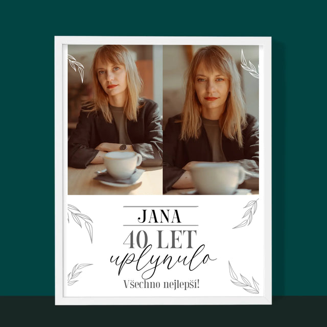 Fotokoláž: Uplynulo 40 Let - Tisk V Rámečku