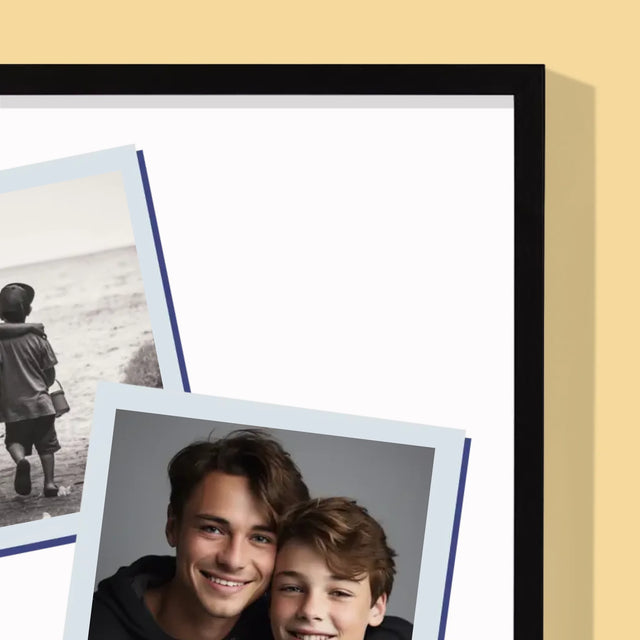 Fotokoláž: Nejlepší Bratr Na Světě - Tisk V Rámečku