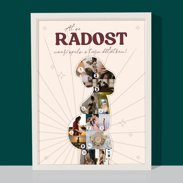 Tvar Z Fotek: Radost - Tisk V Rámečku