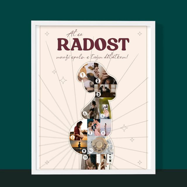 Tvar Z Fotek: Radost - Tisk V Rámečku