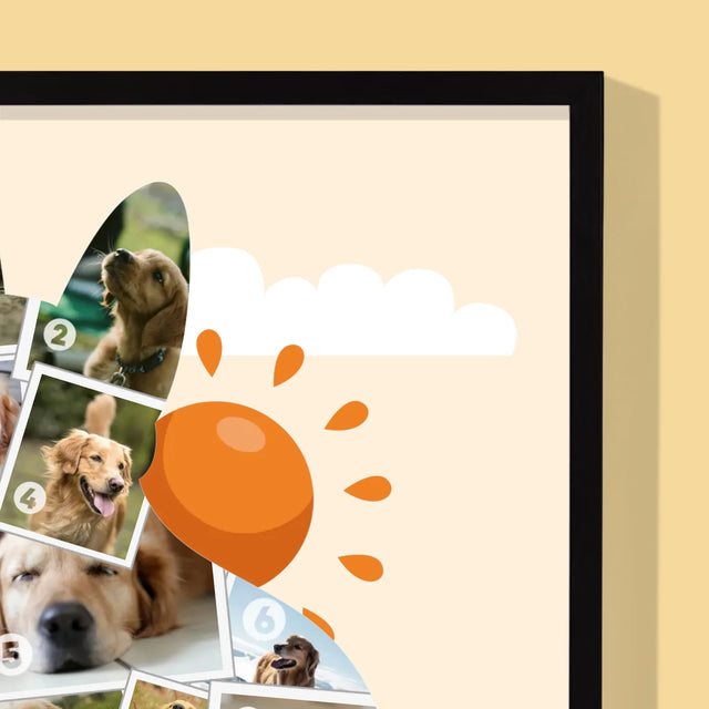 Tvar Z Fotek: Pes - Tisk V Rámečku