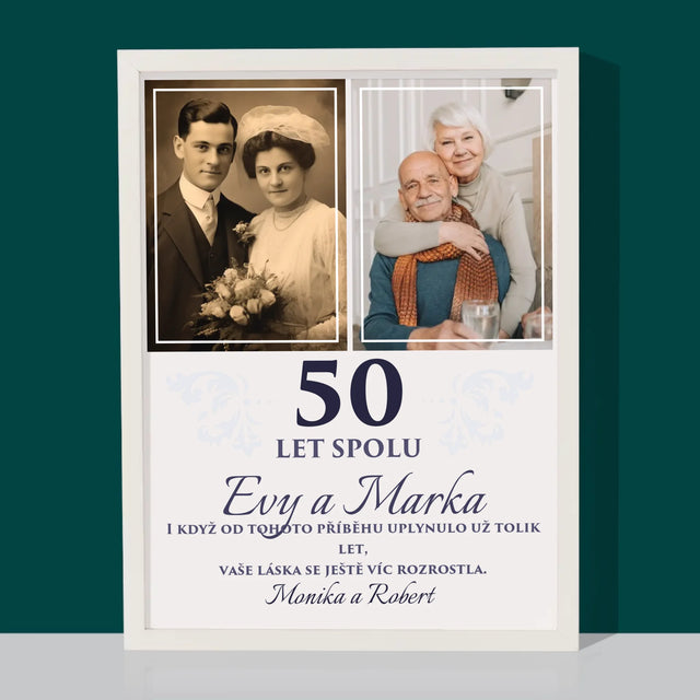 Fotokoláž: Roky Spolu - Tisk V Rámečku