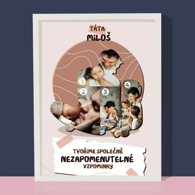 Tvar Z Fotek: Nezapomenutelné Vzpomínky - Tisk V Rámečku