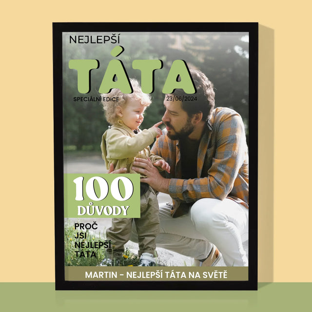 Obálka Časopisu: Nejlepší Táta - Tisk V Rámečku