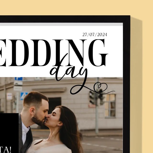 Magazine Cover: Wedding Day - Rámovaný tisk | CZ