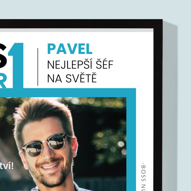 Obálka Časopisu: Boss Number One - Tisk V Rámečku