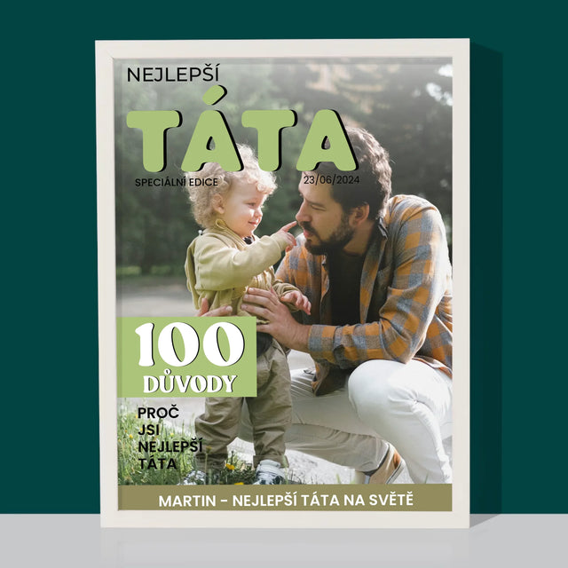 Obálka Časopisu: Nejlepší Táta - Tisk V Rámečku