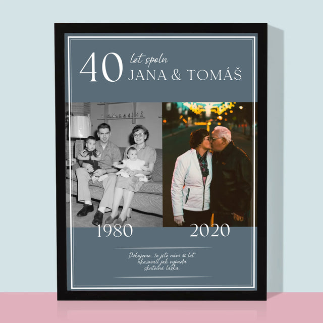 Náš Příběh: Spolu Už Roky - Tisk V Rámečku
