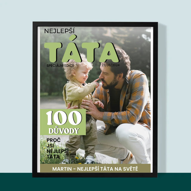 Obálka Časopisu: Nejlepší Táta - Tisk V Rámečku