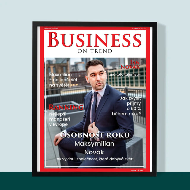 Obálka Časopisu: Business On Trend: Obálka Časopisu - Tisk V Rámečku