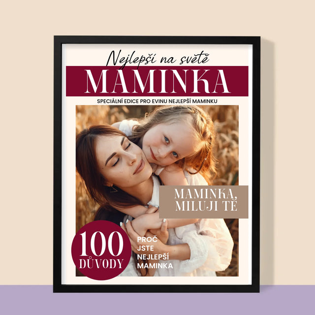 Obálka Časopisu: Nejlepší Maminka - Tisk V Rámečku